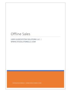 OfflineSalesUserGuide 08 19 2021 pdf