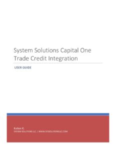 capital one trade credit integration user guide pdf