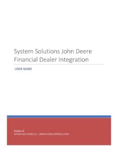 john deere financial dealer integration user guide 1 pdf