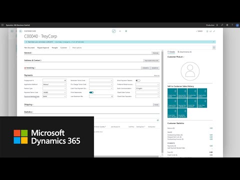 Watch Adding a Customer in Microsoft Dynamics 365 Business Central