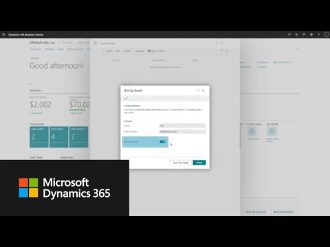 Watch Connecting Email Accounts to Business Central in Microsoft Dynamics 365 Business Central