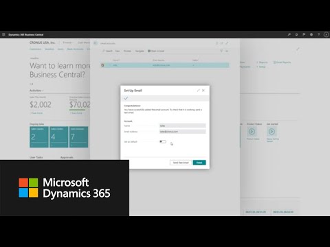 Watch Multiple Email Accounts in Business Central in Microsoft Dynamics 365 Business Central