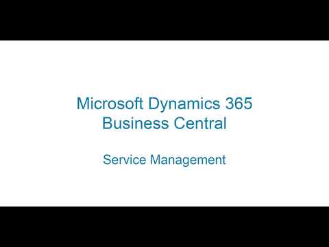 Watch Service Management in Microsoft Dynamics 365 Business Central