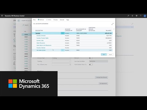 Watch Set up a Chart of Accounts in Microsoft Dynamics 365 Business Central