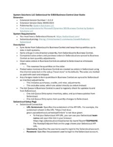 Sellercloud for D365 Business Central User Guide pdf