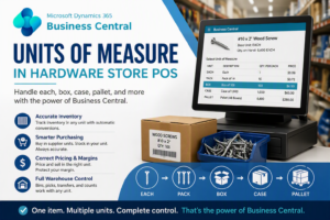 Microsoft Dynamics 365 Business Central Units of Measure in Hardware Store POS